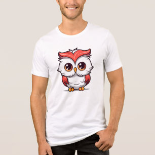 美しいかわいいスタイルフクロウ漫画–77038 トライブレンドＴシャツ