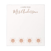 美しいかわいいボホサン先生鑑賞 ノートパッド (正面)