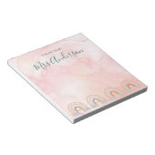 美しいかわいいボホレインボー先生鑑賞 ノートパッド (アングル)