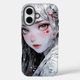 美しいかわいい女の子の雪の白ケースメイトiPhone iPhone 16ケース