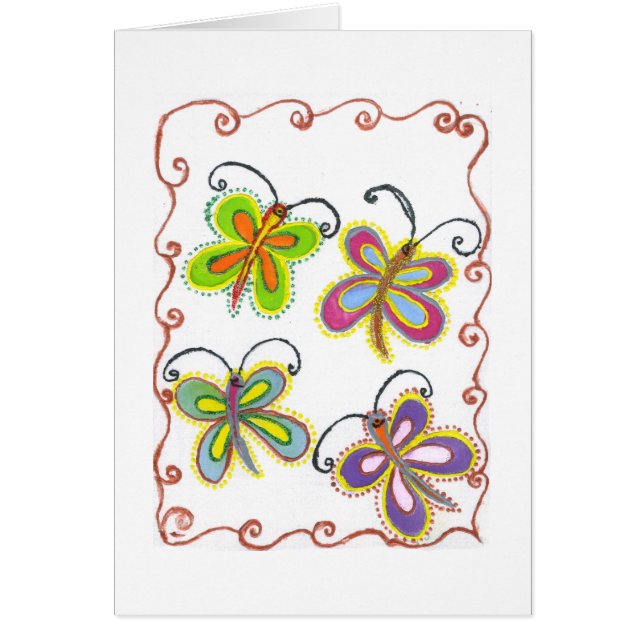 美しいかわいい蝶アート：完璧な贈り物 (正面)