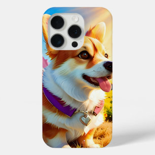 美しいかわいらしコーギパピードッグ4 iPhone 15 PROケース