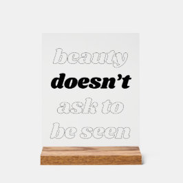 美しいがアクリル頼記号を示さない アクリルサイン