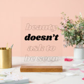 美しいがアクリル頼記号を示さない アクリルサイン (ウェディング)