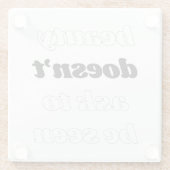 美しいがガラス頼コースターしない ガラスコースター (裏面)