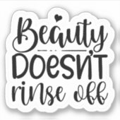 美しいがステッカーを洗い流さない シール (正面)