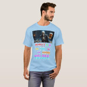 美しいが飲み物のホルダーの目に入る Tシャツ (正面フル)
