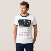 美しいが飲み物のホルダーの目に入る Tシャツ (正面フル)
