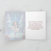 美しいくるみ割り人形組曲バレリーナクリスマス シーズンカード (内部)