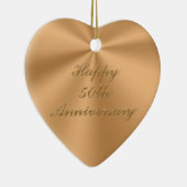 美しいけれども安く第50記念日のギフト セラミックオーナメント (右)