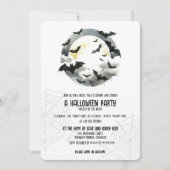 美しいこうもりハローウィンパーティ 招待状 (正面)