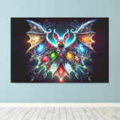 美しいこうもり キャンバスプリント (インサイチュ (ウッドフロア))