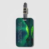 美しいことが起こる感動的引用文 ラゲッジタグ (正面縦)