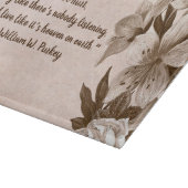 美しいことわざのフローラガラスの切断板 カッティングボード (角)