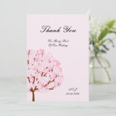 美しいさくらんぼの花のサンキューカード サンキューカード (スタンド正面)