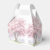 美しいさくらんぼブロッサムブライダルティー フェイバーボックス (裏面サイド)