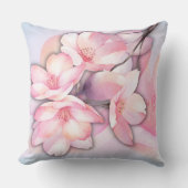 美しいさくらんぼブロッサム装飾用クッション クッション (正面)