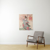 美しいさくらんぼ下ヴィンテージ浮世絵 タペストリー (インサイチュ)