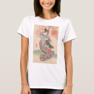 美しいさくらんぼ下ヴィンテージ浮世絵 Tシャツ