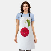 美しいさくらんぼ漫画かわいいスタイル。 エプロン (着用した状態)