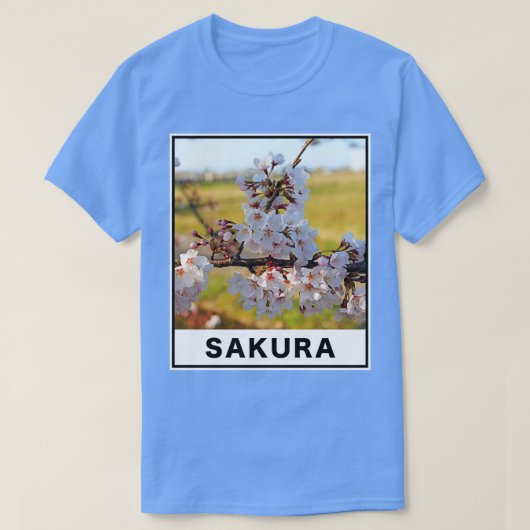 美しいさくらんぼ花の花の写真 Tシャツ (デザイン正面)