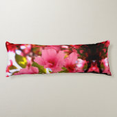 美しいさくらんぼ花ラウンドスロークッション41センチ ボディピロー (裏面)