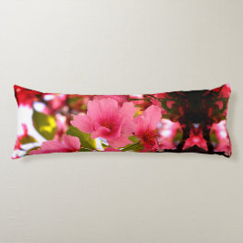 美しいさくらんぼ花ラウンドスロークッション41センチ ボディピロー