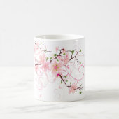 美しいさくらんぼ コーヒーマグカップ (中央)