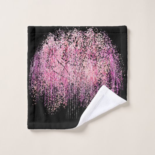 美しいさくらんぼ バスタオルセット (ウォッシュタオル)