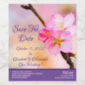 美しいさくら ワインラベル (シングルラベル)