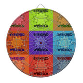 美しいすばらしい美ポップ・アートのしいアートプリント:豊かな ダーツボード (正面)