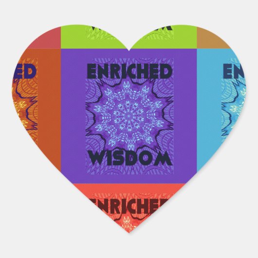 美しいすばらしい美ポップ・アートのしいアートプリント:豊かな ハートシール (正面)