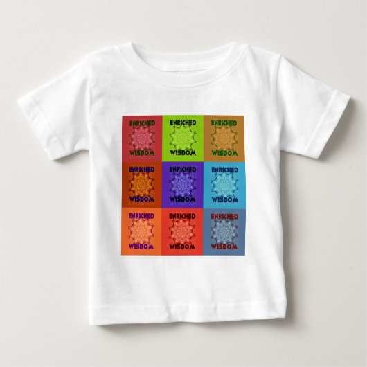 美しいすばらしい美ポップ・アートのしいアートプリント:豊かな ベビーTシャツ (正面)