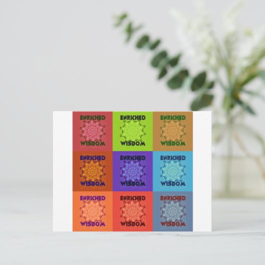 美しいすばらしい美ポップ・アートのしいアートプリント:豊かな ポストカード (スタンド正面)