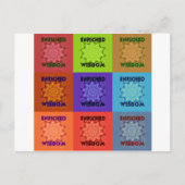 美しいすばらしい美ポップ・アートのしいアートプリント:豊かな ポストカード (正面)