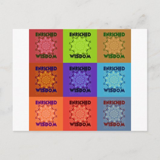 美しいすばらしい美ポップ・アートのしいアートプリント:豊かな ポストカード (正面)