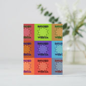 美しいすばらしい美ポップ・アートのしいアートプリント:豊かな ポストカード (スタンド正面)