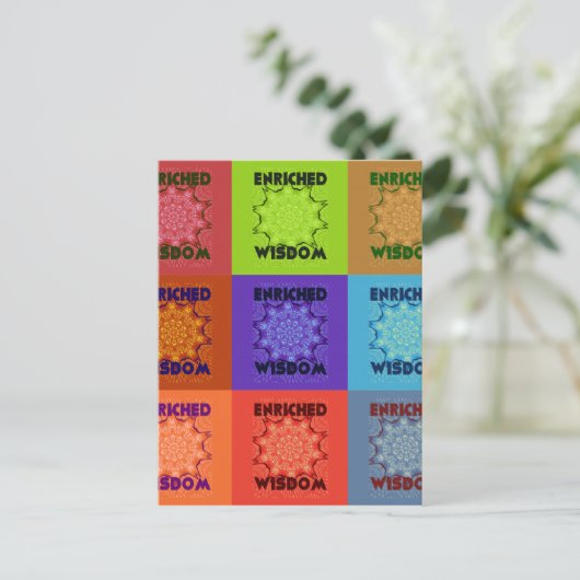 美しいすばらしい美ポップ・アートのしいアートプリント:豊かな ポストカード (スタンド正面)