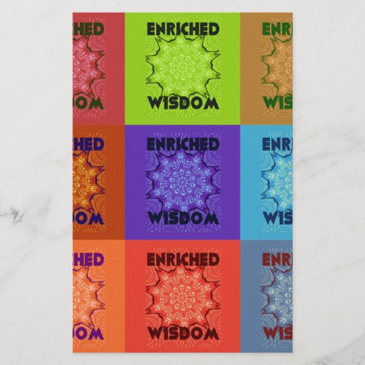 美しいすばらしい美ポップ・アートのしいアートプリント:豊かな 便箋 (正面)