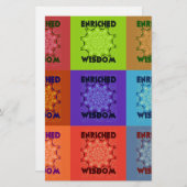 美しいすばらしい美ポップ・アートのしいアートプリント:豊かな 便箋 (正面/裏面)