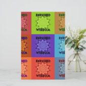 美しいすばらしい美ポップ・アートのしいアートプリント:豊かな 便箋 (スタンド正面)