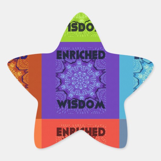 美しいすばらしい美ポップ・アートのしいアートプリント：豊かな 星シール (正面)