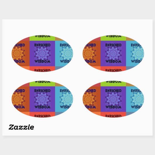 美しいすばらしい美ポップ・アートのしいアートプリント:豊かな 楕円形シール (シート)