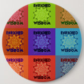 美しいすばらしい美ポップ・アートのしいアートプリント:豊かな 缶バッジ (正面)