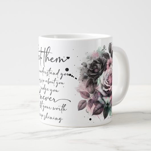 美しいそれらを専門のマグカップ ジャンボコーヒーマグカップ (正面右)