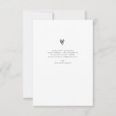 美しいたった今結婚しました結婚の発表 サンキューカード (裏面)