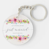 美しいたった今結婚しました結婚ズ|キーチェーン キーホルダー (裏面)