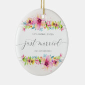 美しいたった今結婚しました結婚ズ|セラミックオーナメント セラミックオーナメント (右)