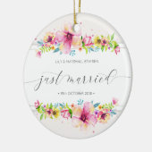美しいたった今結婚しました結婚ズ|セラミックオーナメント セラミックオーナメント (左)