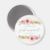 美しいたった今結婚しました結婚ズ |冷蔵庫用マグネット マグネット (正面/裏面)